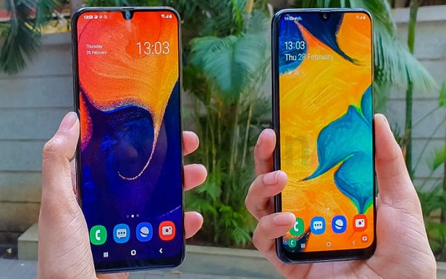 samsung galaxy a50 dan a30