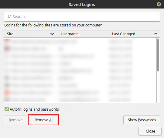 Menghapus Password di Firefox