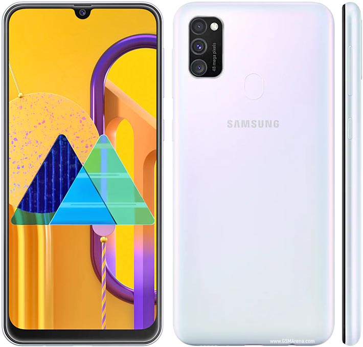 samsung m30s in white colour