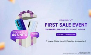 Ada Giveaway 64 Unit realme XT di Offline First Sale Event!