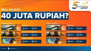 Codashop Gelar Turnamen Call of Duty: Mobile, Free Fire & Mobile Legends