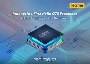 realme C3: HP Mediatek Helio G70 Pertama