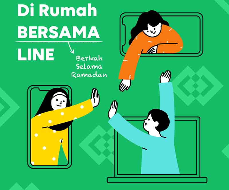 line indonesia di rumah