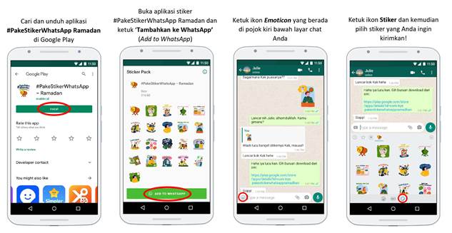 Whatsapp Hadirkan Koleksi Stiker Edisi Khusus Ramadan