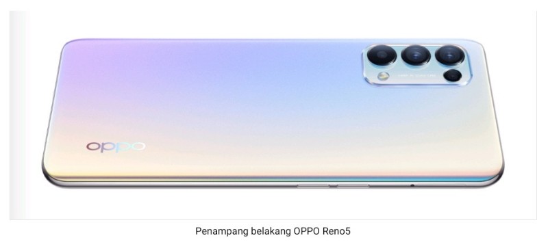 desain belakang oppo reno5