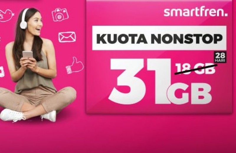 Extra Kuota Gratis, Kuota Nonstop Smartfren Kini Hingga 43 GB