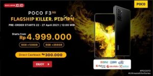 JD.ID Jadi Mitra Eksklusif Xiaomi Dalam Peluncuran POCO F3 5G