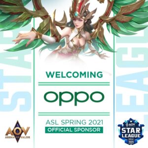 OPPO Menjadi Sponsor Resmi Perhelatan AOV Star League 2021 Spring