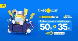 Banyak bonus dadakan! tiket.com gelar ‘Mendadak OTW’ dengan harga gledek 50% + 35%