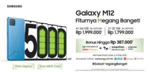 Flash Sale Samsung Galaxy M12 dimulai Hari Ini! Harga Sejutaan, Bonus Langsung Rp 300 ribuan