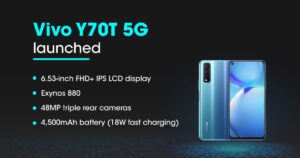 Vivo Y70T Diluncurkan dengan Exynos 880 & Baterai 4.500MAH