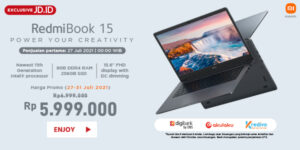 RedmiBook 15 Kini Hadir di JD.ID