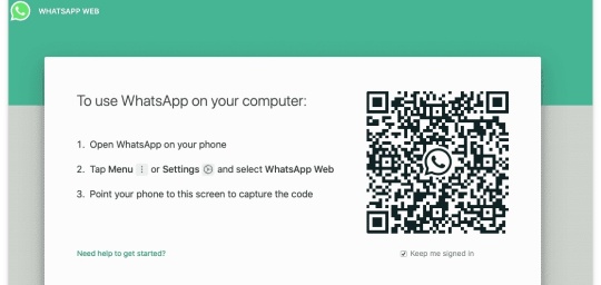 Cara menggunakan Whatsapp Web melalui aplikasi