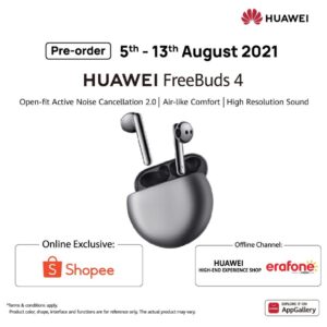 Seri Terbaru HUAWEI FreeBuds 4, Hadirkan Pengalaman Audio Berkualitas Tinggi