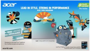 Semakin Produktif dengan Laptop Tipis Acer Swift 3 Infinity 4 â€œOcean Blueâ€