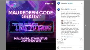 Redeem Code FF 28 Agustus 2021: Gratis!