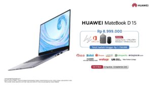 HUAWEI MateBook D15 Laptop Ringan, Layar Besar, dan Lebih Banyak Pengalaman