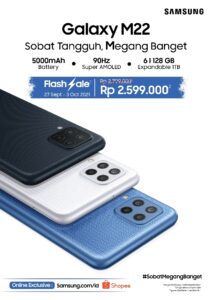 Harga & Spesifikasi Samsung Galaxy M22 (Kelebihan + Kekurangan)