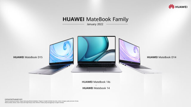 HUAWEI memperkenalkan MateBook D15 baru dan banyak promosi seri MateBook lainnya