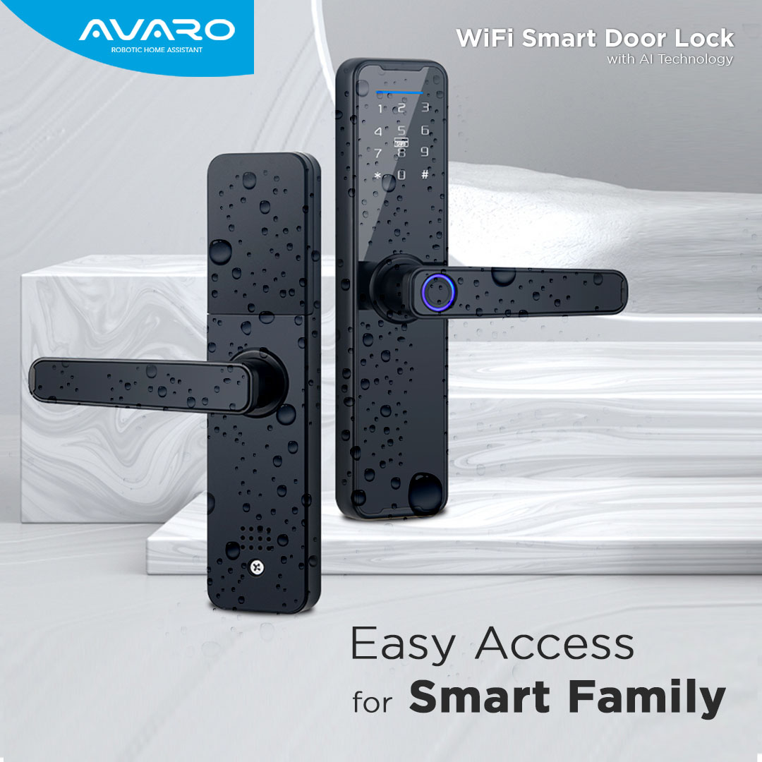 Canggih!! AVARO Luncurkan WiFi Smart Door Lock dengan AI Technology