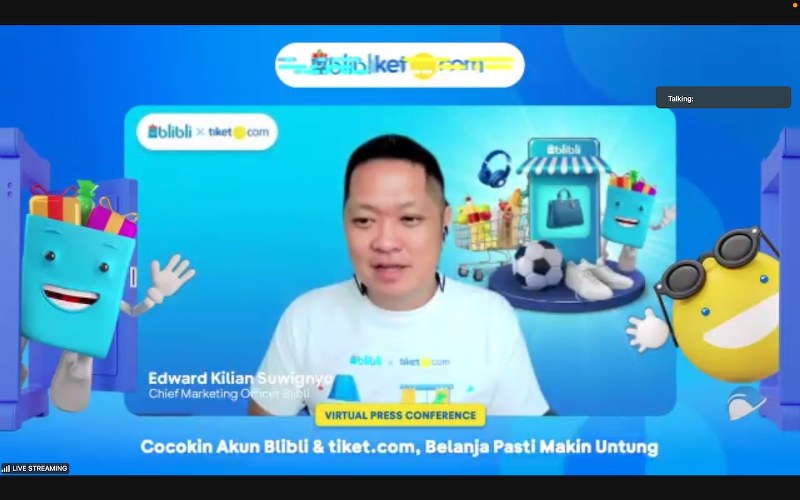 Resmi! Blibli dan tiket.com Jalin Sinergi Strategis Antara E-commerce dan OTA