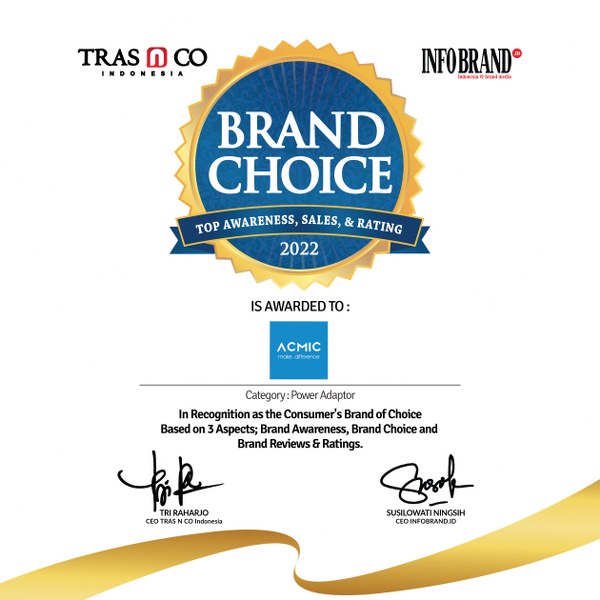 Jadi Pilihan Konsumen, ACMIC Raih Brand Choice Award 2022