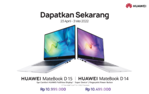 Kabar Gembira, HUAWEI MateBook D14 & D15, Sudah Bisa Dibeli