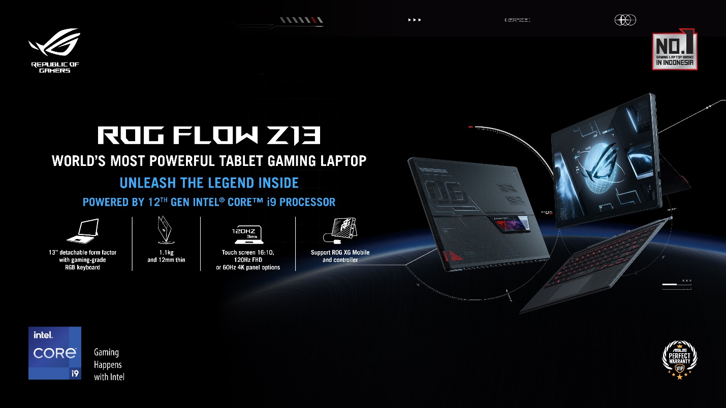 ROG Flow Z13, Laptop Sekaligus Gaming Tablet Paling Powerful di Dunia