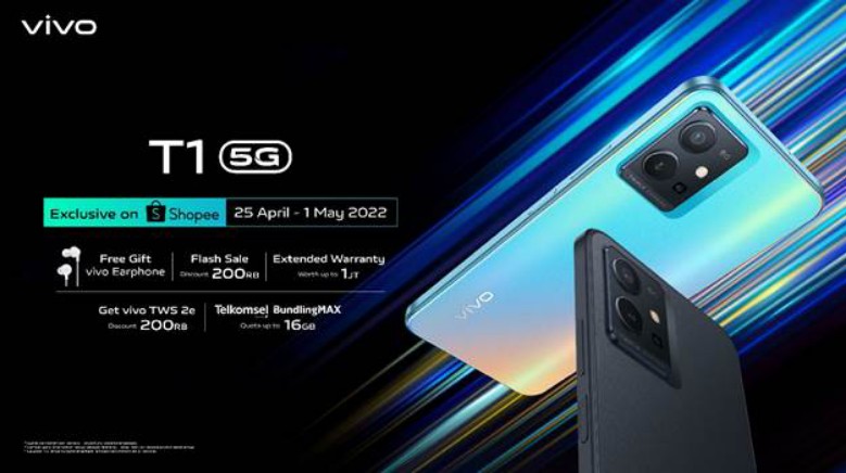vivo T1 Series 5G Resmi Diluncurkan di Pasar Indonesia
