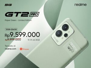 realme GT 2 Pro Hadirkan Warna Paper Green nan Ikonik