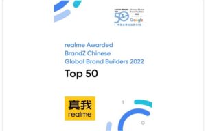 realme Menjadi Merek Termuda di antara BrandZ™ Chinese Global Brand Builders