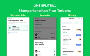 LINE SPLITBILL Memperkenalkan Fitur Terbaru, Payment Info, Reminder, dan History