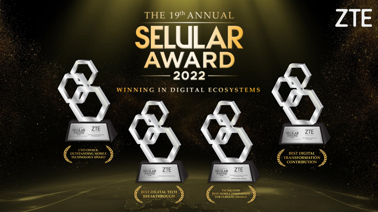 ZTE Raih Empat Penghargaan di Selular Awards 2022