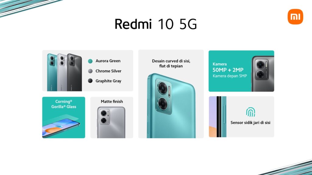 Harga dan Spesifikasi Redmi 10 5G di Indonesia