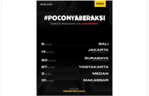 POCOnyaBeraksi Fearless Roadshow, Hadir di beberapa Kota Indonesia