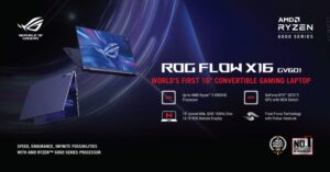 ROG Flow X16, Laptop Gaming Convertible 16-inci Pertama di Dunia