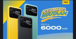 #SiPalingSejutaan POCO C40 Smartphone Sejutaan Baterai 6000mAh Terbesar