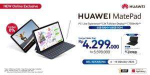 Huawei Hadirkan HUAWEI MatePad Versi Terbaru dengan RAM 6GB