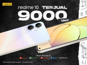 realme 10 Terjual Lebih dari 9000 Unit dalam 3 Hari