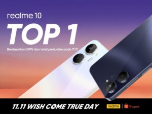 realme 10 Penjualan Nomor 1 di 11.11 Wish Come True Day