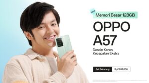 OPPO kembali Hadirkan A57 dengan Internal Besar 128GB!