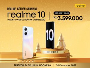 realme 10 Varian 8GB+8GB*|256GB Hadir Resmi di Indonesia