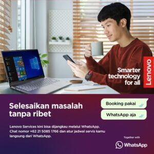 Semakin Mudah! Booking Jadwal Service Laptop Lenovo, Bisa Via WA