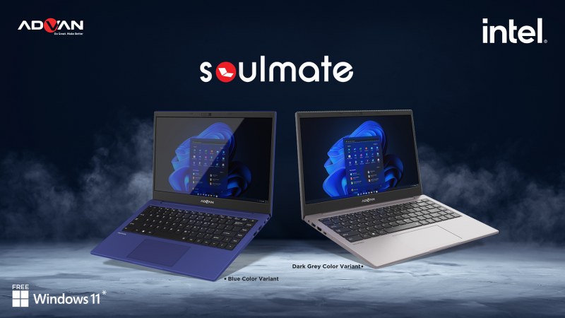 ADVAN Hadirkan Laptop Soulmate Yang Didukung Processor Intel & Microssoft Windows