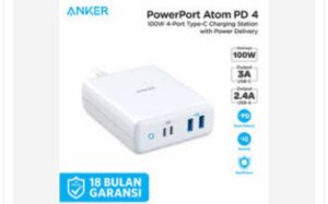 Makin dahsyat, ANKER PowerPort Atom 4 Punya Total Output 100 Watt!