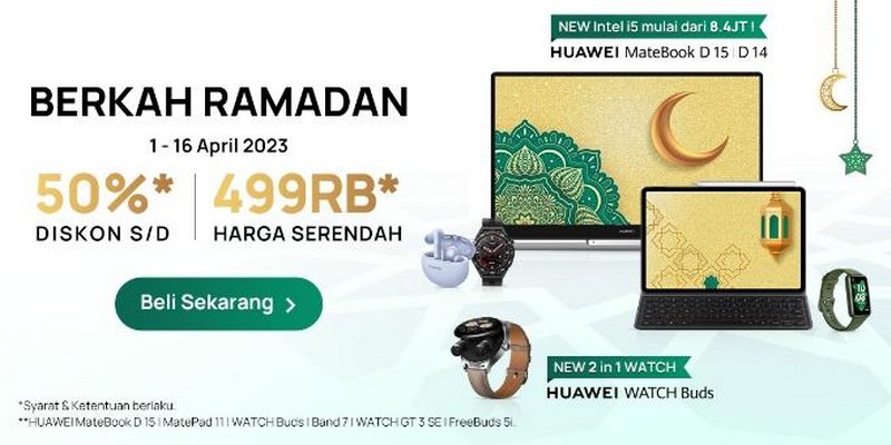 Huawei WATCH Buds: Perangkat 2 in1 TWS & Smartwatch Hadir 3 April 2023
