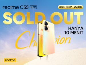 realme C55 NFC Sold out pada 10 Menit Pertama Flash Sale