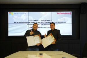 Telkomsel dan Microsoft Teken MoU Integrasi Azure AI