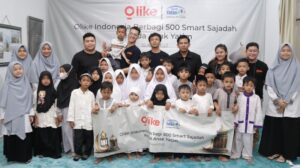 Olike Indonesia Donasikan 500 Smart Sajadah Kepada Anak Yatim Dan Piatu