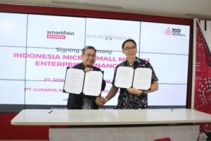 Smartfren Business dan KoinWorks Tandatangani MoU